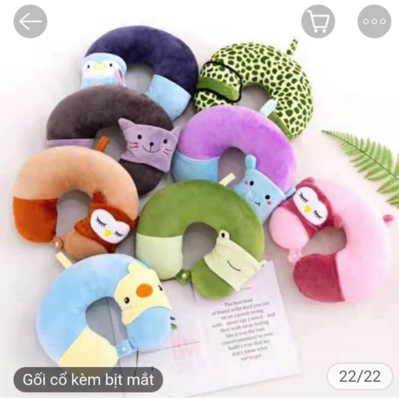 Gối cổ hình thú siêu cute và đáng yêu