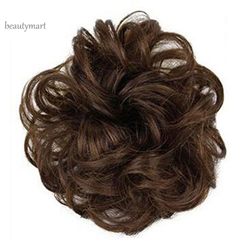 Búi tóc giả xoăn gợn sóng kiểu dáng thời trang cho nữ