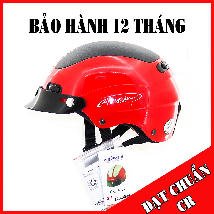 Mũ Bảo Hiểm 1/2 GRS 102 - Chính Hãng