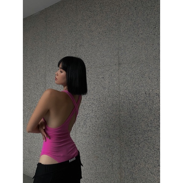 Deci Bodysuit| Áo ba lỗ liền thân dây chéo | BigBuy360 - bigbuy360.vn