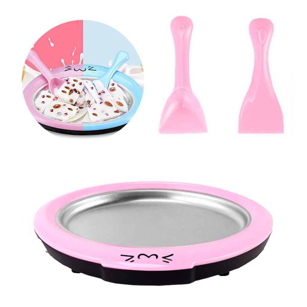 Máy làm kem cuộn Thái Lan mini hình thú tại nhà đơn giản, dễ sử dụng, không dùng điện nên cực kỳ an toàn với trẻ nhỏ