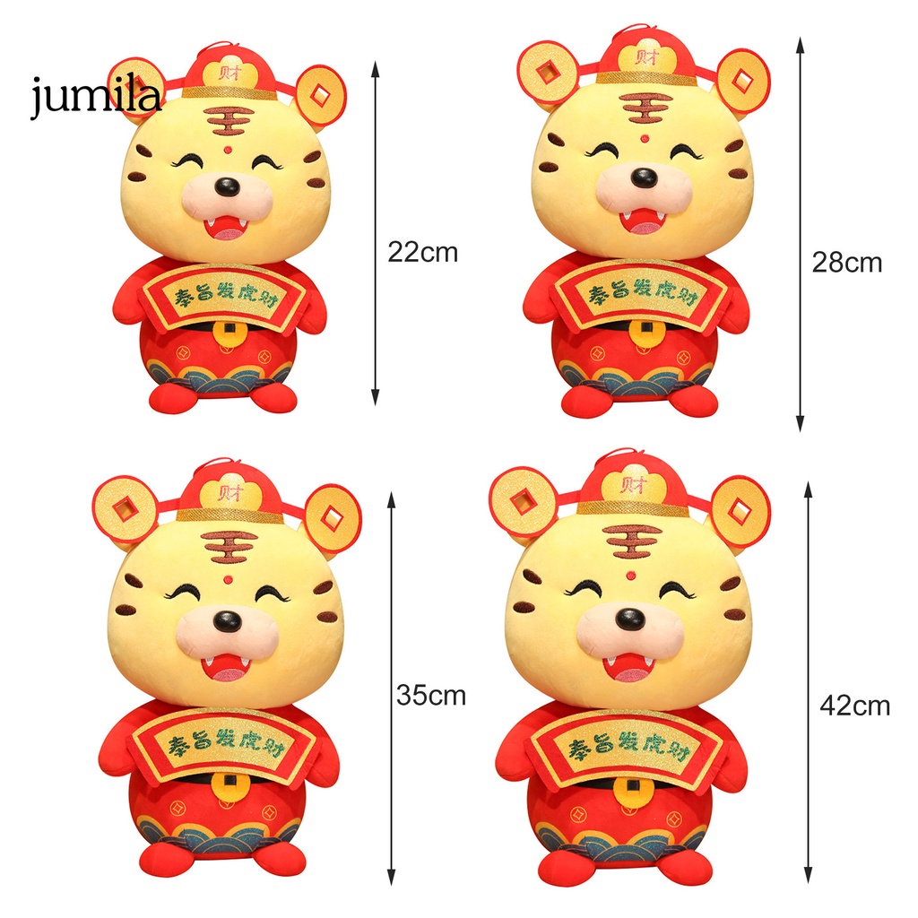 Thú nhồi bông hình con hổ dùng làm đạo cụ chụp ảnh năm mới