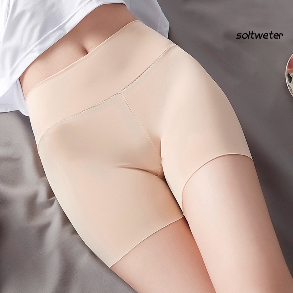 Quần lót ôm sát không đường may lưng cao co giãn thoáng khí thời trang mùa hè cho nữ