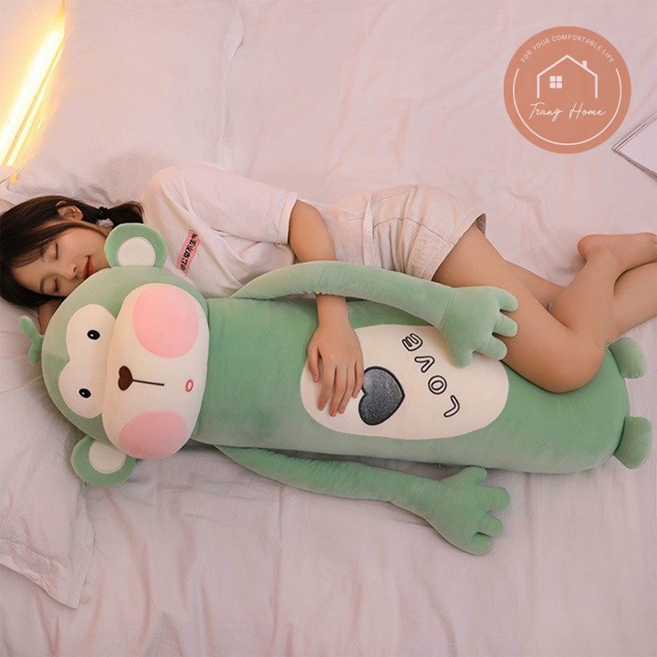 THÚ NHỒI BÔNG KHỈ CON ĐÁNG YÊU - GỐI ÔM KHỈ CON
