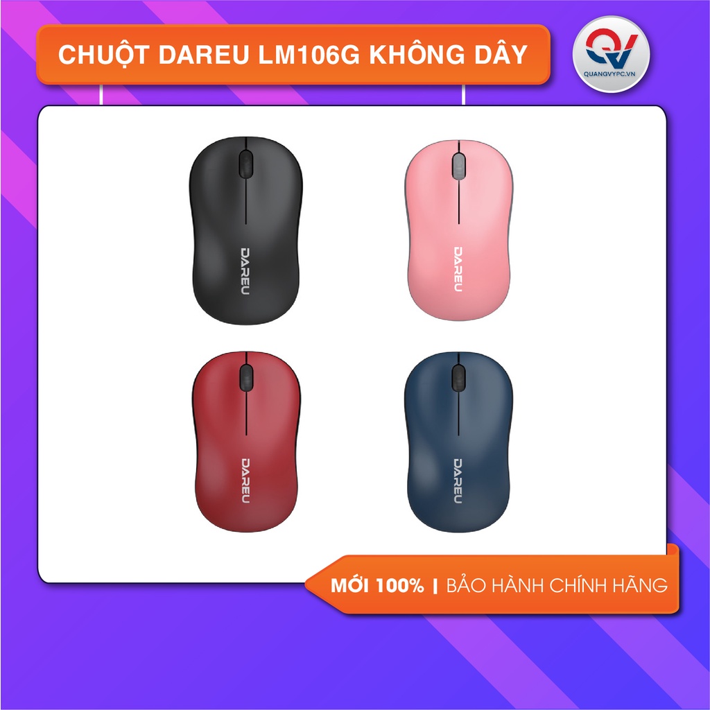 Chuột Dareu LM106G không dây văn phòng Chính hãng