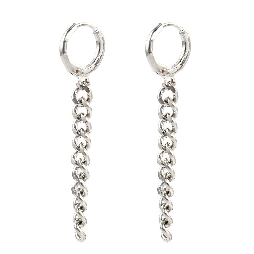 Cặp bông tai hợp kim dạng xích đầy cá tính