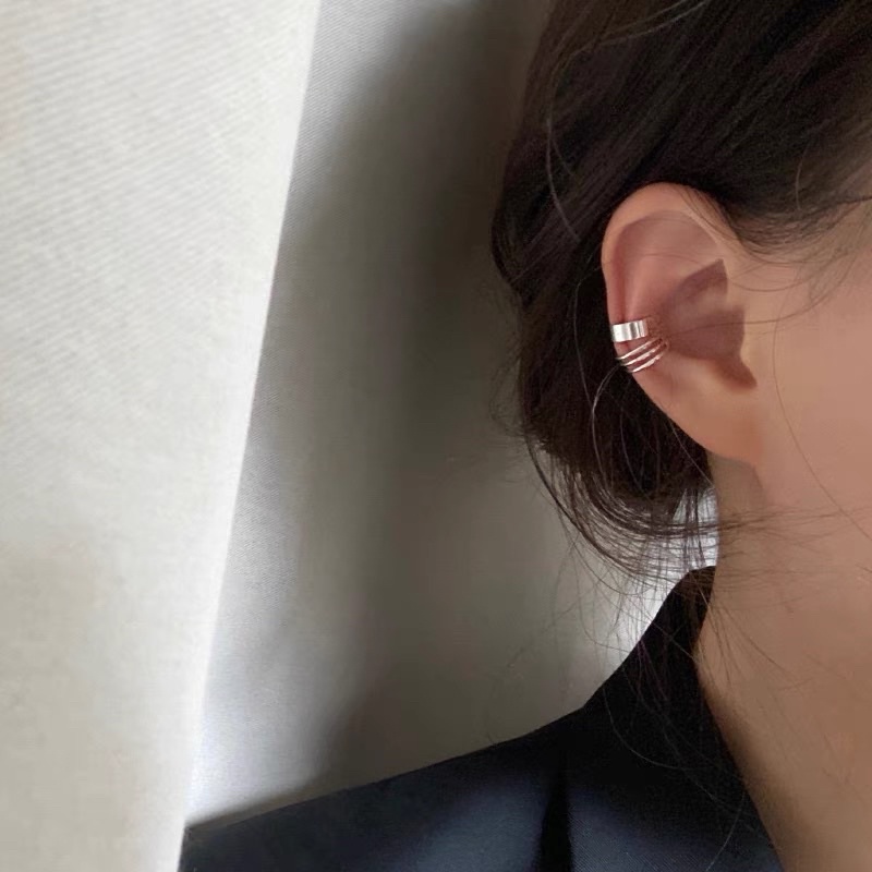 set 2 chiếc bông tai kẹp vành không cần bấm lỗ