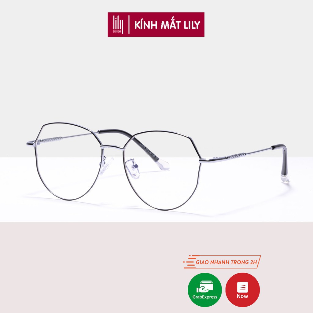 Gọng kính cận nữ Lilyeyewear kim loại , mắt đa giác thời trang , nhiều màu sắc lựa chọn - Y2968