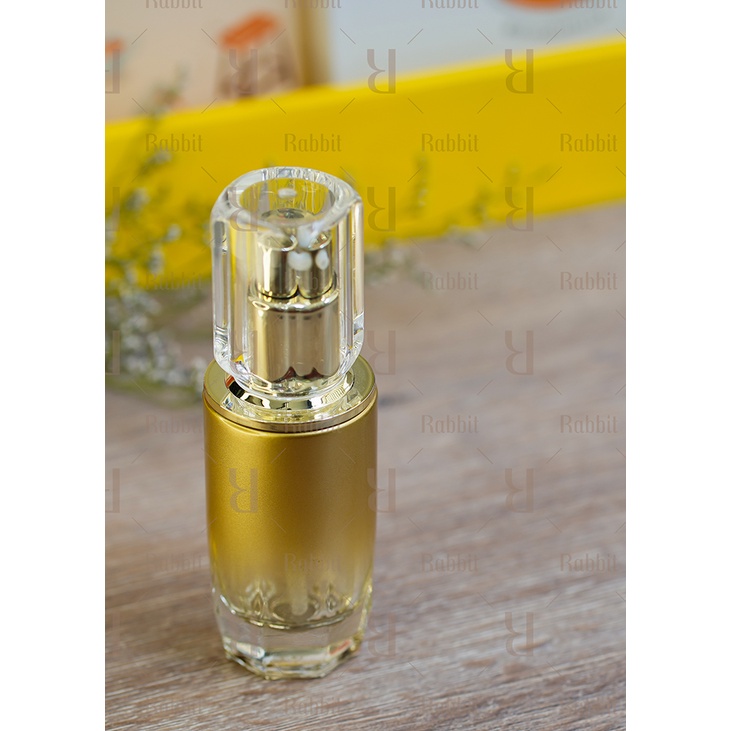 Bộ Chai lọ hủ thủy tinh đựng serum, kem dưỡng xi mạ cao cấp Thỏ Lab 40ml