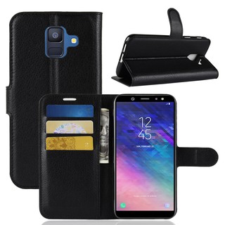 Ốp Điện Thoại Da Nắp Gập 8 Màu Tùy Chọn Cho Samsung Galaxy A6 2018 A600F / Samsung Galaxy A6 Plus 2018