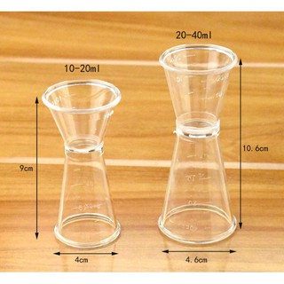Ly Đong Nhựa 2 Đầu Dùng Để Định Lượng - Double Jigger Ly Định Lượng