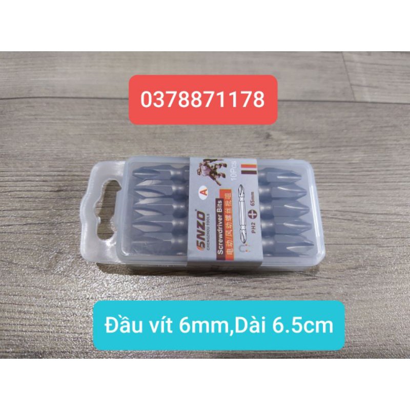 Combo 10 đầu bắn vít bake