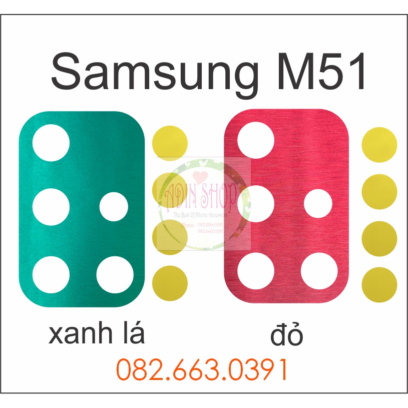 Dán nhôm chống xước camera Samsung M51 / M21 / M30s