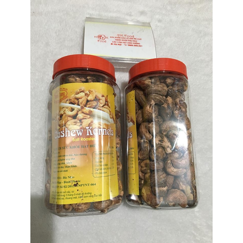Hạt điều rang muối Bình Phước xếp hộp 500g