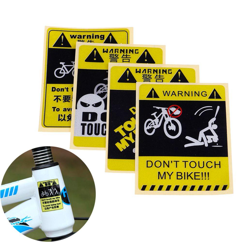 Miếng Dán Phản Quang Họa Tiết Chữ Don't Touch My Bike Cảnh Báo Cho Xe Đạp Leo Núi