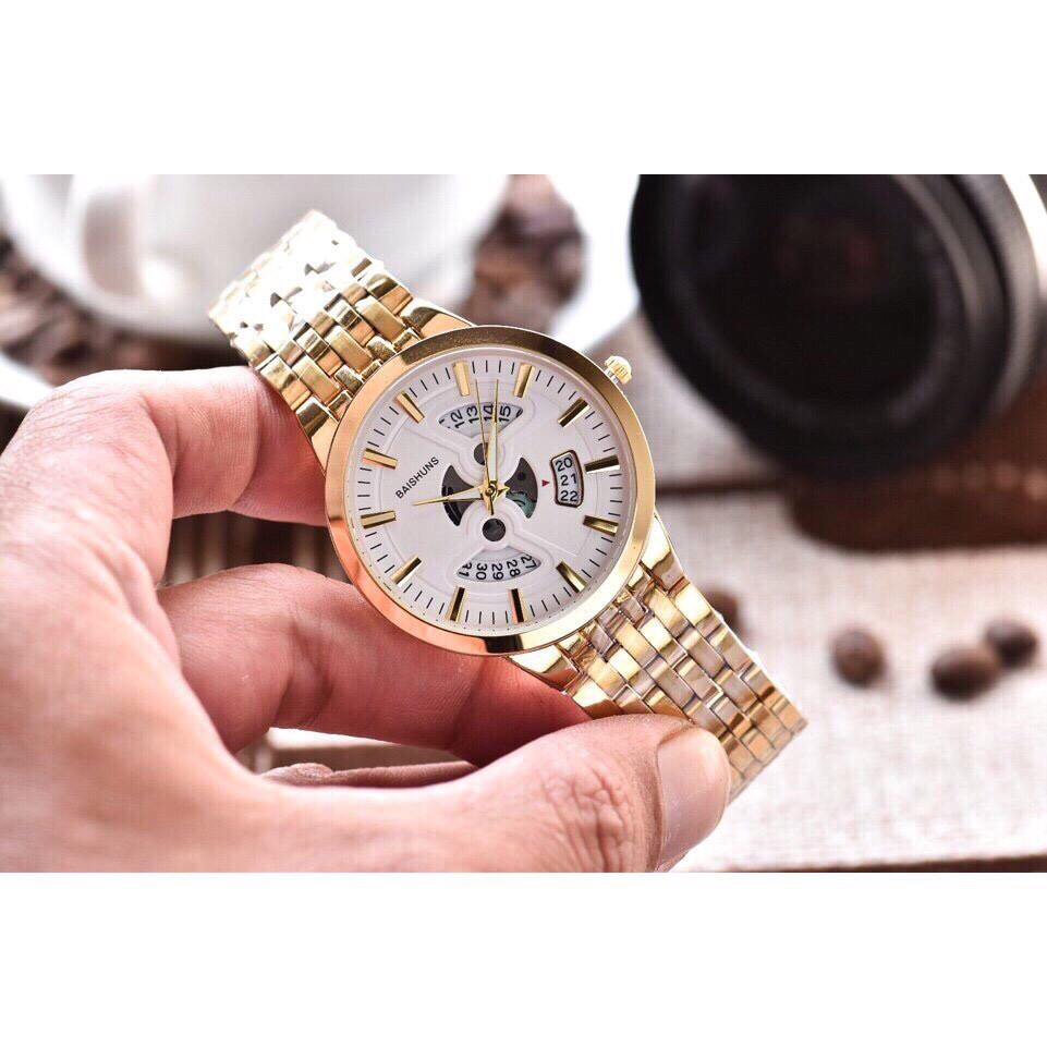 ĐỒNG HỒ ĐÔI NAM NỮ MẶT TRẮNG VÀ MẶT VÀNG CHO CÁC CẶP ĐÔI YÊU NHAU