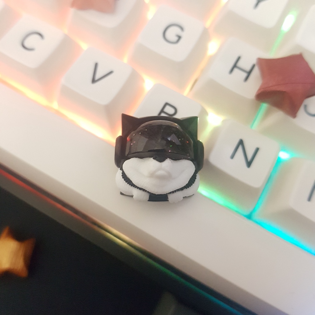 Keycap Sirius Clone trang trí bàn phím cơ (Màu White on Black)