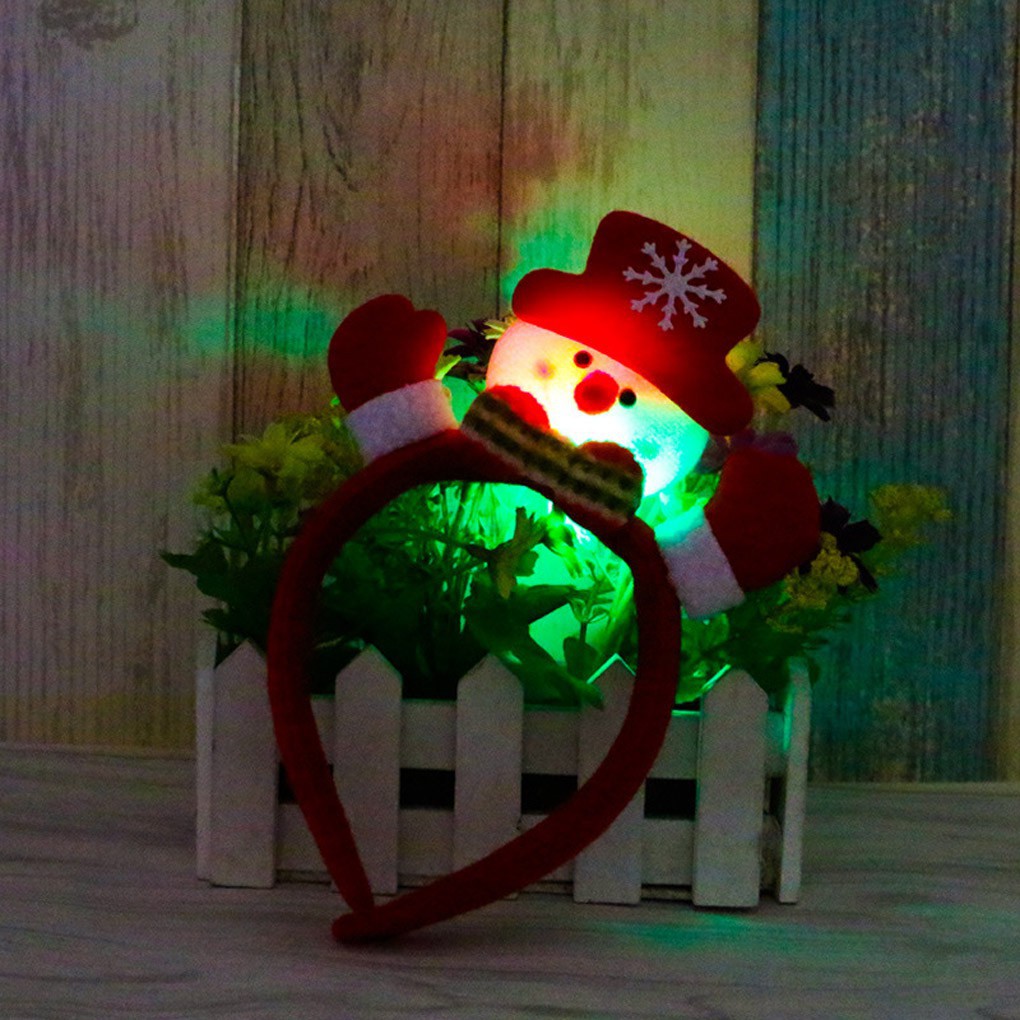 Christmas Hair Clasp with lamp Headband Hair Band Headwear for Children