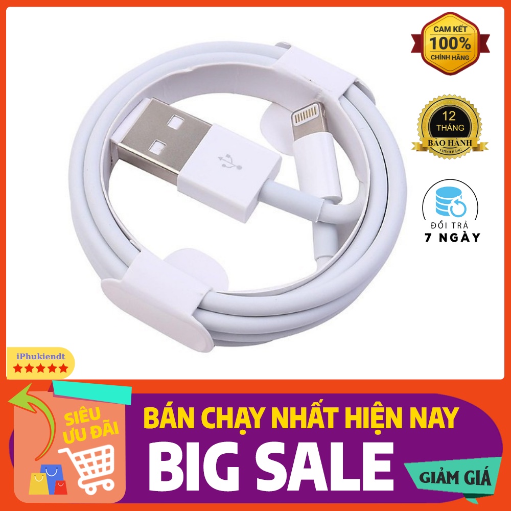 Cáp sạc iphone foxconn loại tốt không loạn cảm ứng - Bảo hành 6 tháng
