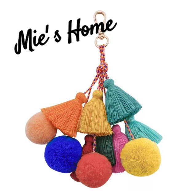 Móc chìa khóa TUA RUA PHONG CÁCH BOHO xinh xắn/ DIY- KIT NGUYÊN LIỆU TỰ LÀM MÓC KHÓA XINH XẮN/ MIE HANDMADE SHOP