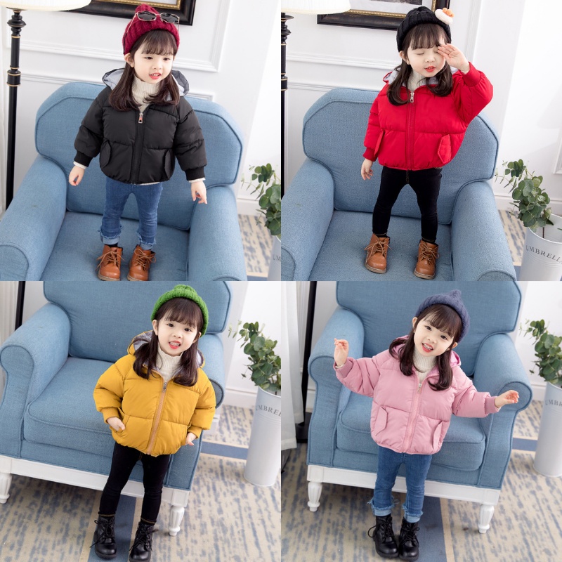 Áo phao cho bé gái bé trai mùa đông 1 tuổi đến 5 tuổi túi hộp QC-KIDS AK03