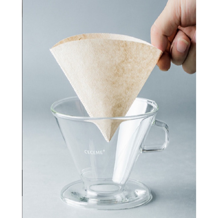 Giấy lọc cà phê coffee filter Pour over V60 drip hộp 100 tờ thân thiện với môi trường tiện lợi