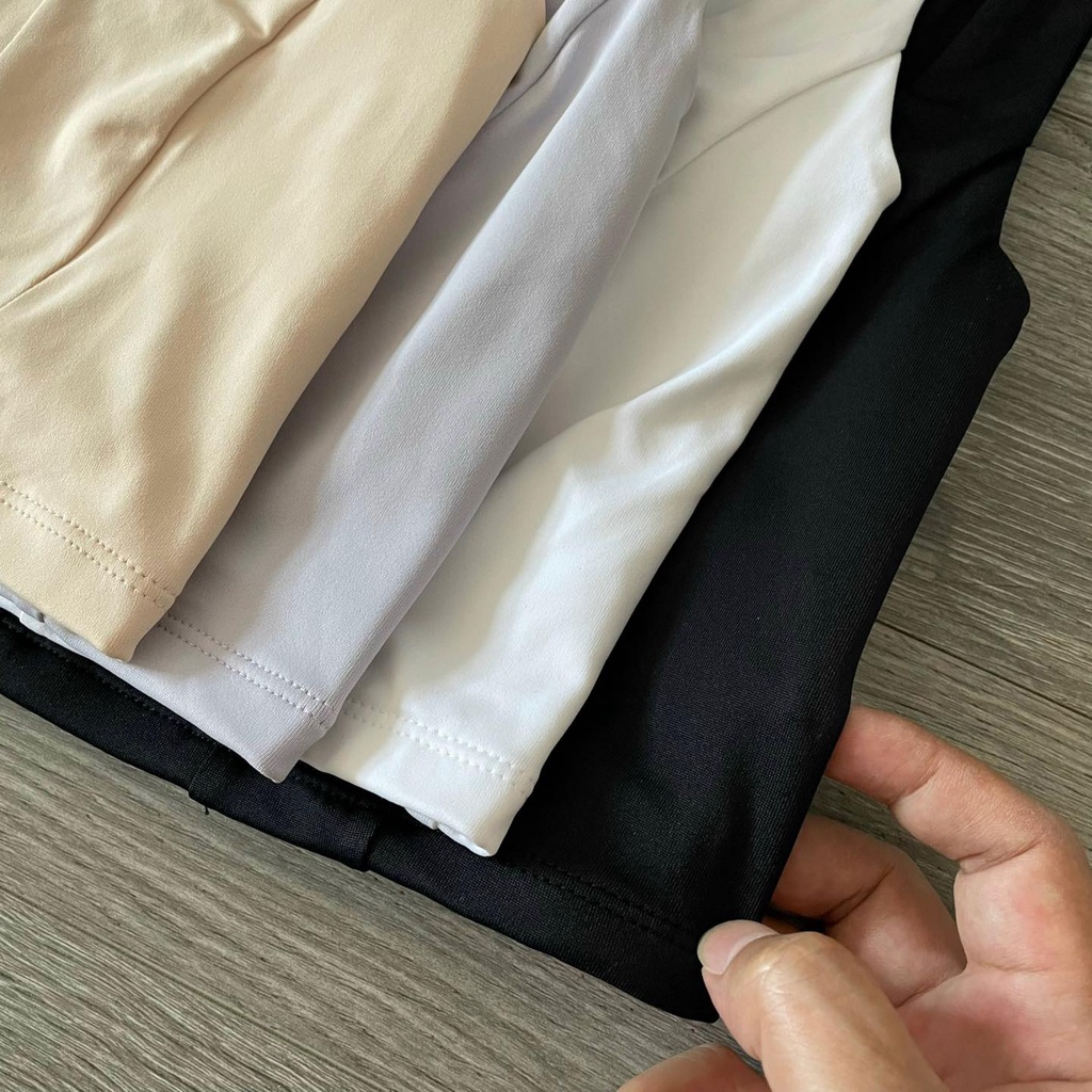 Áo croptop dây bảng to thun mát KAMI