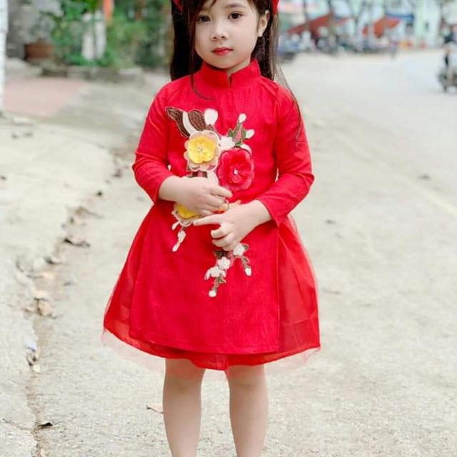 Sét áo dài cách tân cho mẹ và bé.