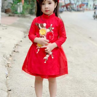 Sét áo dài cách tân cho mẹ và bé.
