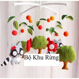 [RẺ NHẤT SHOPEE] Treo Nôi Em Bé Bộ Màu - Kích Thích Thị giác Trẻ -  TẶNG Khung Chữ Thập