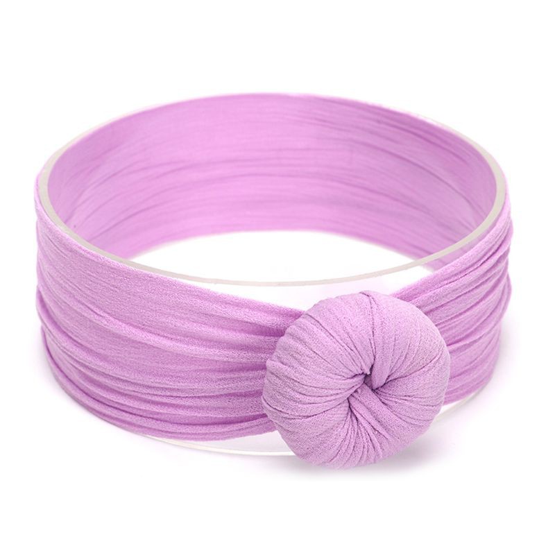 Băng đô vải màu trơn thiết kế xinh xắn cho bé gái