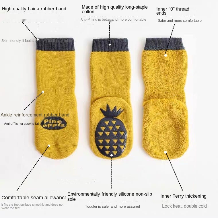 Vớ dày chống trượt thời trang thu đông cho bé