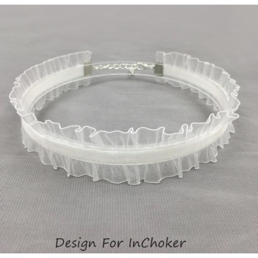 Vòng cổ dây chuyền choker vải ren co giãn phong cách cá tính dành cho nữ