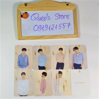 Set 7 card unoff, polaroid BTS Love yourself World Tour
