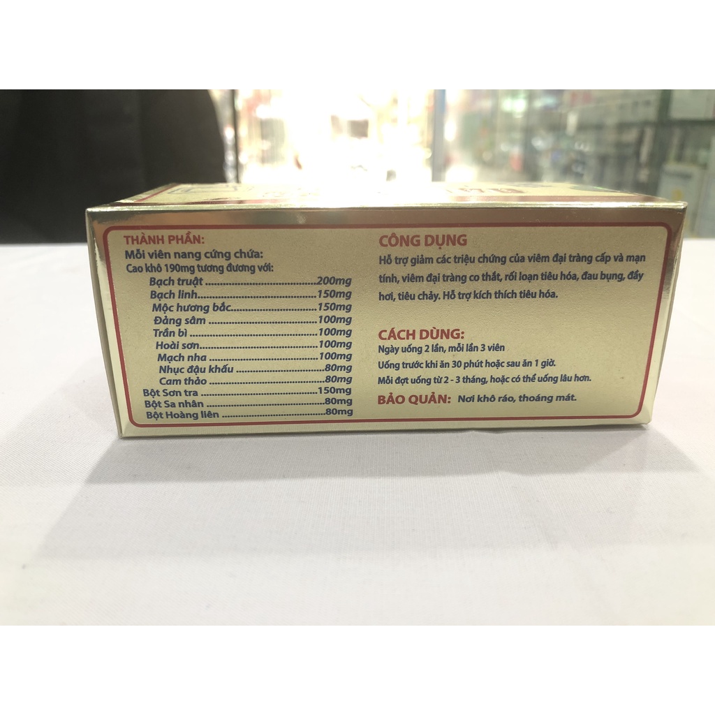 Đại Tràng Tâm Bình hỗ trợ điều trị viêm đại tràng cấp và mãn tính,Viêm đại tràng co thắt, rối loạn tiêu hóa