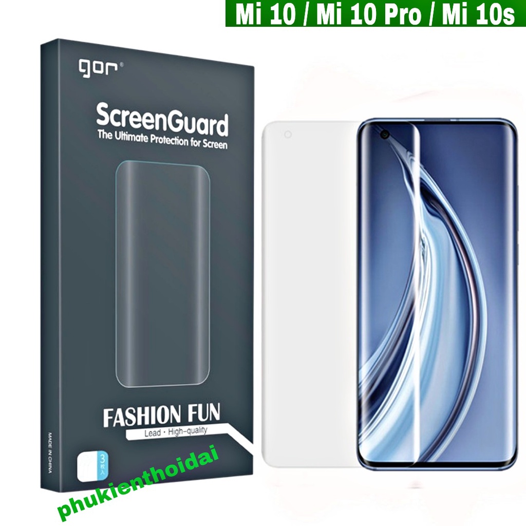 Bộ 2 dán dẻo Gor Xiaomi Mi 10 / 10s / 10 Pro / Mi 11 / 11 Pro / 11 Ultra / Mi 12 / 12s Pro / Mi 13 Pro / 14 Pro Full màn