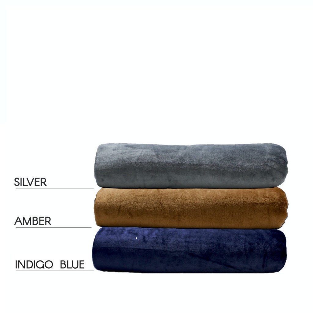 Chăn tuyết Flannel Classic STUDIO 77 - SOLEIL “Indigo blue” (nhiều size)