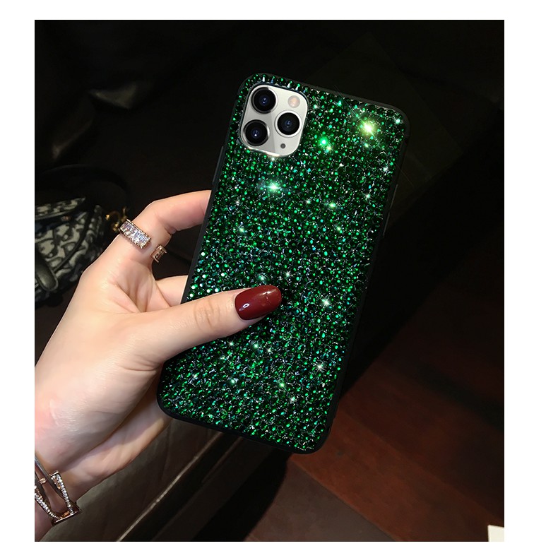 Nửa Đêm Kim Cương Giả Lấp Lánh Sang Trọng Cho iphone 14 12 pro max 13 pro max Vỏ