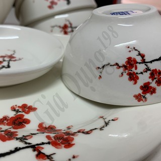 Bộ 11 món Bát đĩa gốm sứ Bát Tràng ( Giao Ngẫu Nhiên )