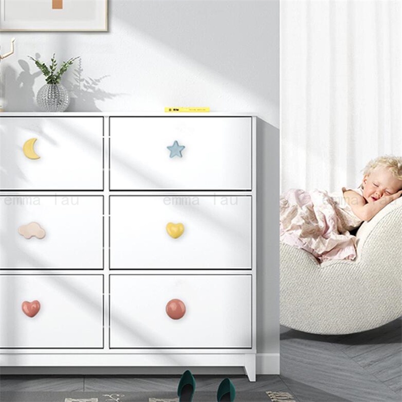 Tay Nắm Cửa Bằng Gốm Nhiều Màu Sắc Dễ Thương