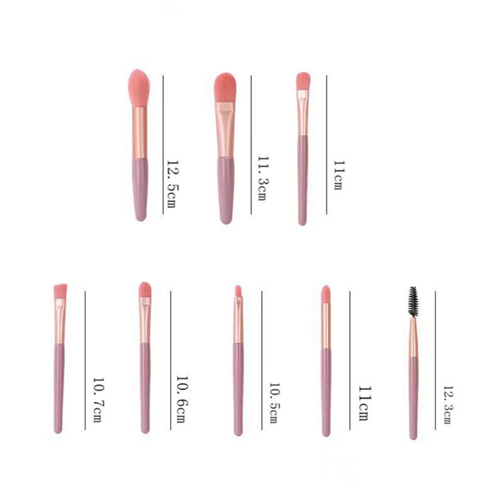 Set 8 Cọ Trang Điểm Lông Mềm Mini Tiện Lợi