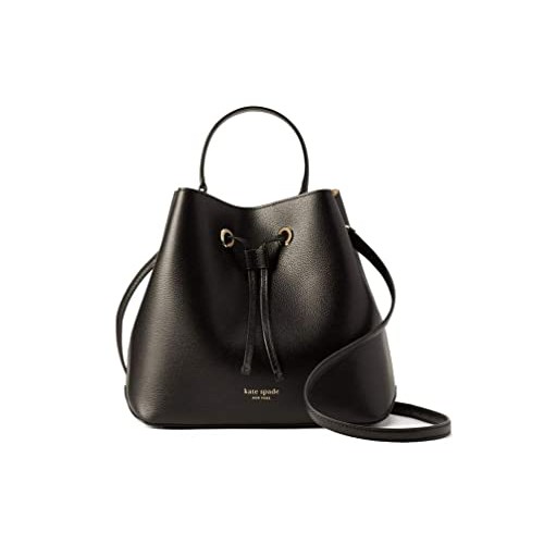 Túi đeo chéo nữ Kate Spade New York da eva màu đen size lớn-Kate Spade New York eva large bucket bag authentic