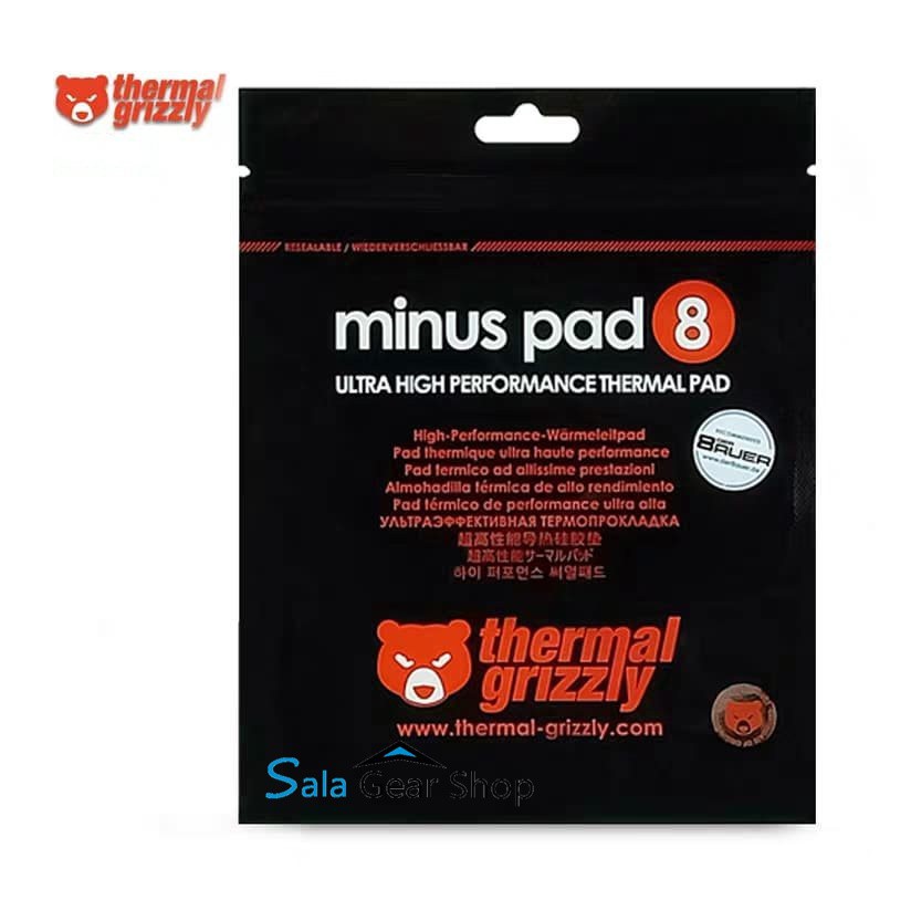 Miếng dán tản nhiệt Thermal Grizzly Minus Pad 8,High Performance Thermal Pad 30*30*0.5mm