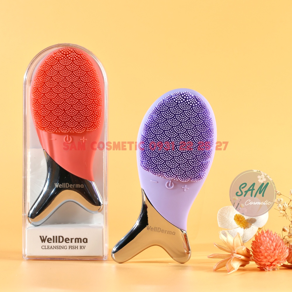 [MẪU MỚI CẢI TIẾN 2022] Máy Rửa Mặt + Massage Nâng Cơ WELLDERMA FISH RV.