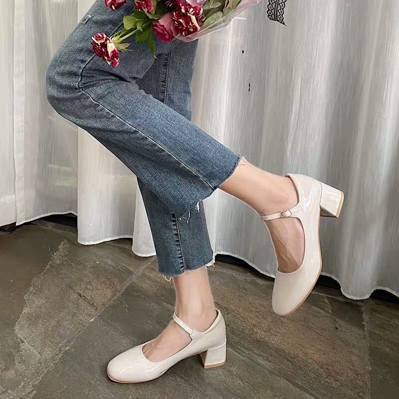 (Sănx nâu 36) GIÀY Mary Jane VINTAGE CAO GÓT / Guốc Lolita ( có ảnh thật) | BigBuy360 - bigbuy360.vn