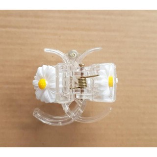 KẸP TÓC CÀNG CUA 3 RĂNG  TRONG HOA CÚC TRẮNG XINH-3R37