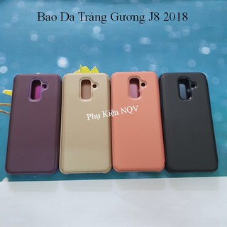 Samsung J8 2018|| Bao Da Clear View Standing Samsung J8 2018 - Pk NQV