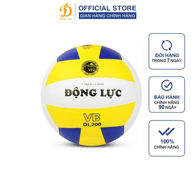 Quả bóng chuyền da Động Lực DL 200, bóng chuyền hơi Jatan chuyên nghiệp