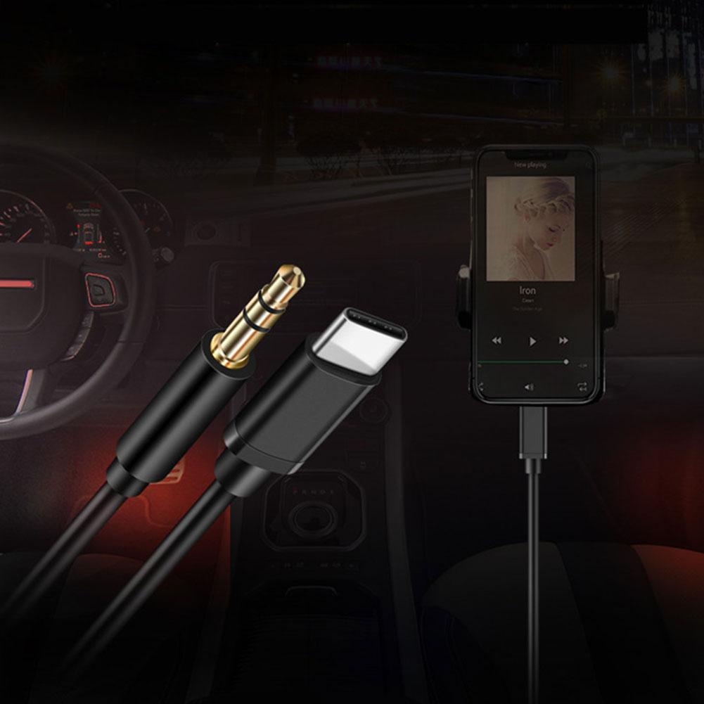 Dây Cáp Chuyển Đổi Type C USB C Sang Giắc Cắm Âm Thanh 3.5mm Cho Xe Hơi Huawei G8M2