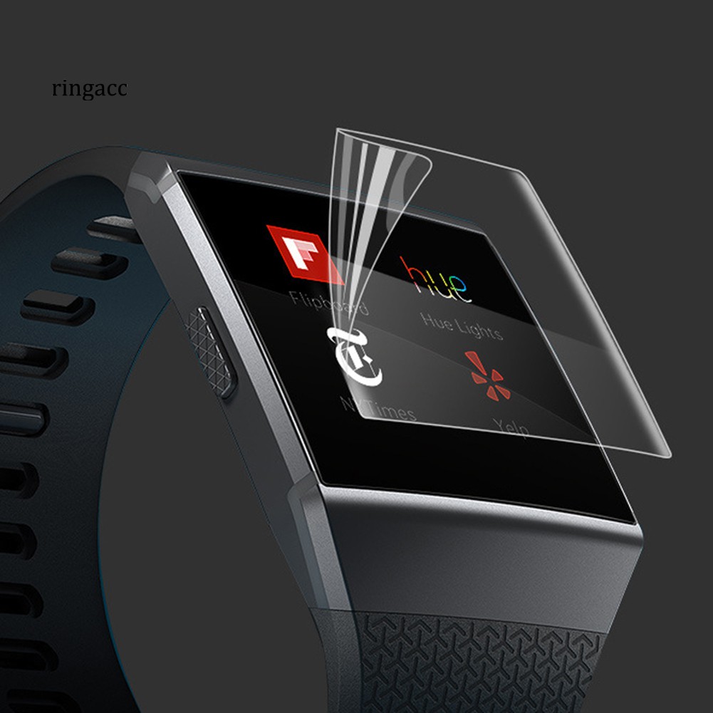 Set 3 miếng dán TPU bảo vệ màn hình thích hợp cho đồng hồ thông minh Fitbit Ionic